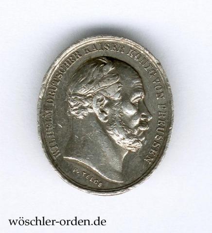 Preußen, Miniatur-Medaille auf den Tod Wilhelm I., von Telge