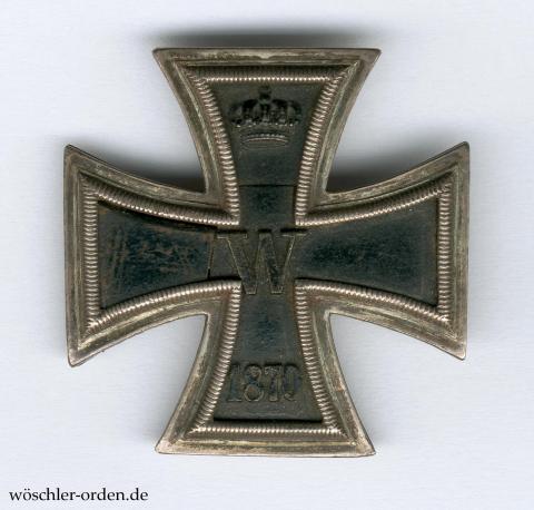 Preußen, Eisernes Kreuz 1870 I. Klasse, Zweitstück