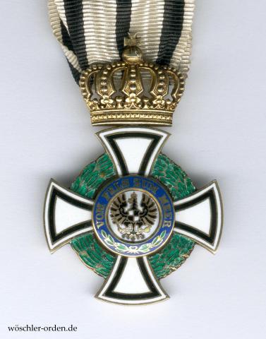 Preußen, Königlicher Hausorden von Hohenzollern, Kreuz der Ritter, Doorner Exil