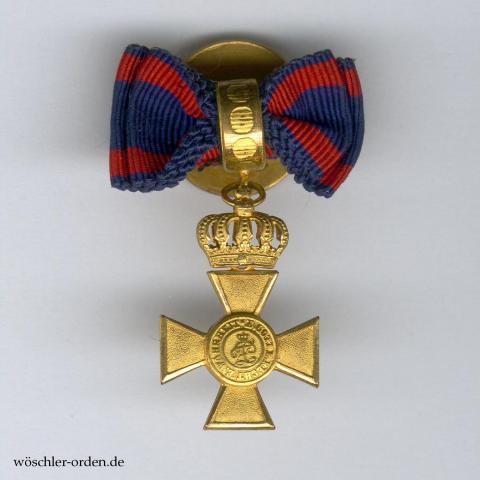 Oldenburg, Haus- und Verdienstorden, Ehrenkreuz I. Klasse mit der Krone, Miniatur