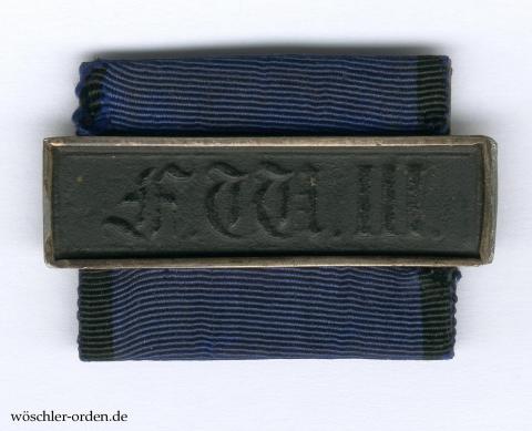 Preußen, Militär-Dienstauszeichnung (1. Modell), III. Klasse (Typ 1855 ff.)