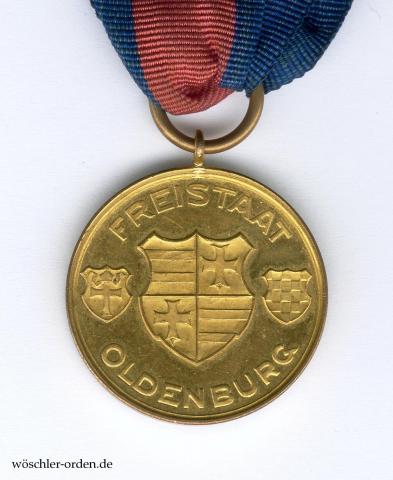 Oldenburg, Medaille für Verdienste um das Feuerlöschwesen