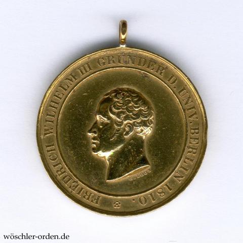 Preußen, Medaille auf das 50-jährige Jubelfest der Universität Berlin (1860)