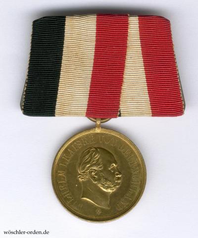 Preußen, Kriegerverein Lauenburg (Pommern), Medaille an 1er Ordensschnalle