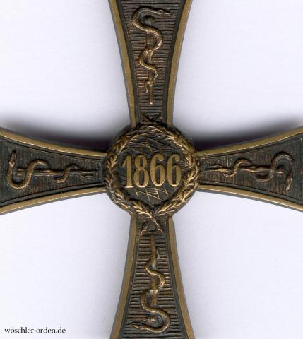Bayern, Erinnerungszeichen für verdienstliche Leistungen im Kriegsjahr 1866 für Zivilärzte