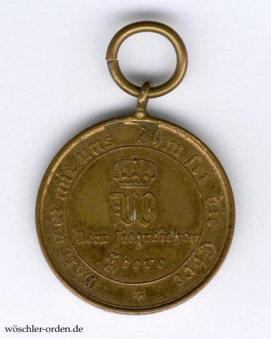 Preußen, Kriegsdenkmünze 1870/71 in Bronze, Zweitstück