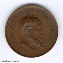 Württemberg, Preismedaille der gewerblichen Fortbildungsschulen (1866 - 1889)