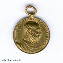 Österreich, Bronzene Jubiläums-Erinnerungs-Medaille für die bewaffnete Macht und die Gendarmerie (1898), Miniatur