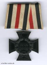 Deutsches Reich, Ehrenkreuz für Hinterbliebene des Weltkrieges 1914–1918, an 1er Ordensschnalle