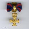 Oldenburg, Haus- und Verdienstorden, Ehrenkreuz I. Klasse mit der Krone, Miniatur