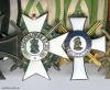 Sachsen, Verdienstorden (3. Modell), Ritterkreuz I. Klasse mit Schwertern, an 4er Ordensschnalle von Gebr. Godet